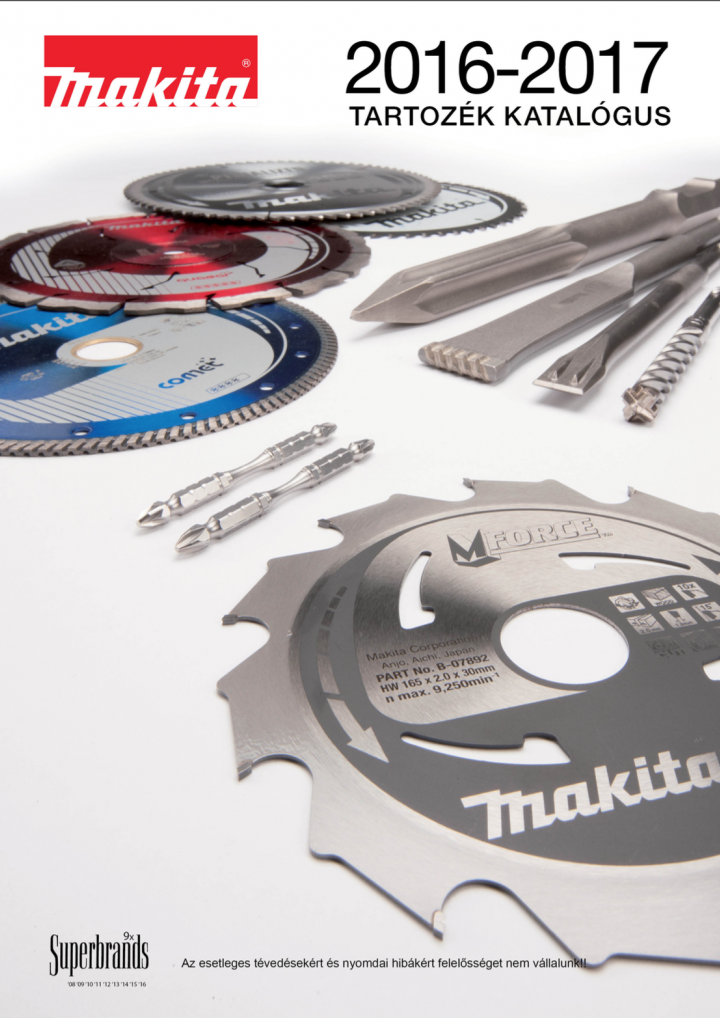 Makita tartozék katalógus